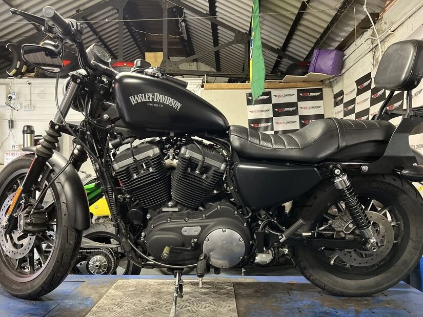 Motorcycle work at East London Motorcycles
